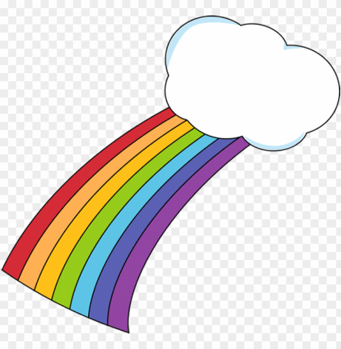 rainbows and clouds Isolated Item with Transparent PNG Background
