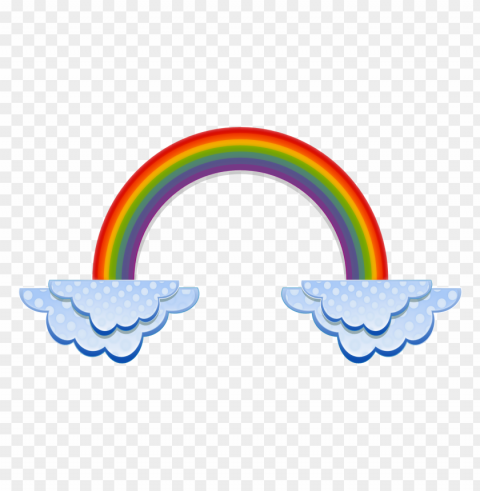 rainbows and clouds Isolated Object in HighQuality Transparent PNG