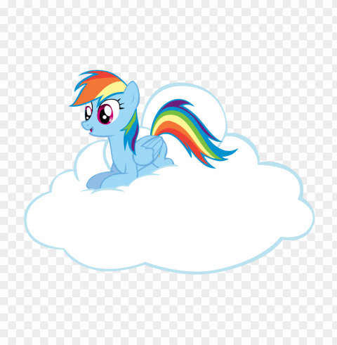 rainbows and clouds Isolated Object on Clear Background PNG