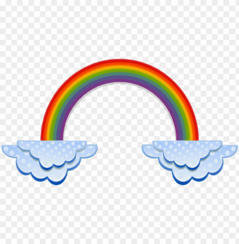 rainbows and clouds Isolated Object on HighQuality Transparent PNG
