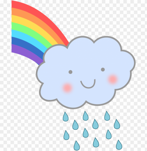 rainbows and clouds Isolated Object on Transparent PNG