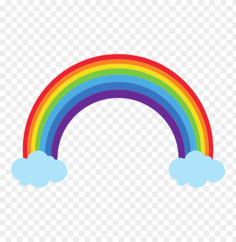 rainbows and clouds Isolated Object with Transparent Background in PNG