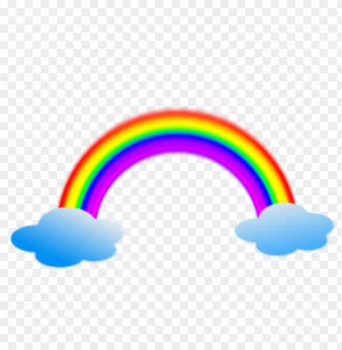 rainbows and clouds Isolated Object with Transparent Background PNG