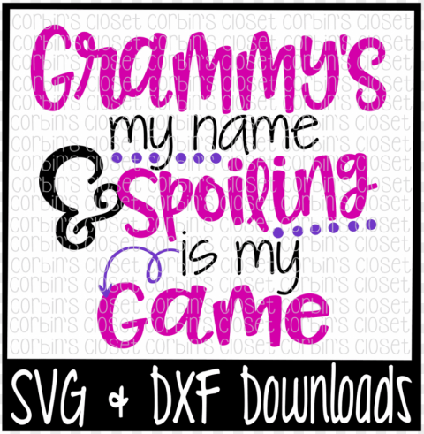 rammy's my name & spoiling is my game by corbins svg - little brother biggest fan football sv Clear background PNG clip arts
