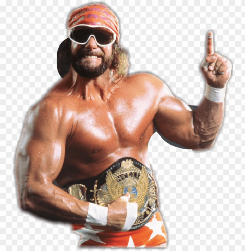 randy savage PNG with transparent overlay