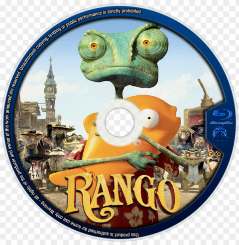 rango bluray disc image - rango poster PNG clip art transparent background