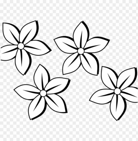 raphic black and white flower tattoos free download - black and white clip art flowers PNG Image with Clear Background Isolation