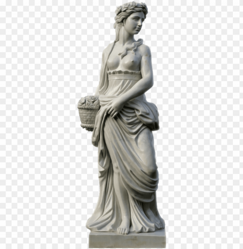 raphic black and white sculpture figurine of women - roman statue PNG images alpha transparency