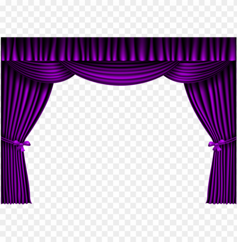 raphic free library drapes and curtains theatre purple Isolated Design Element on PNG