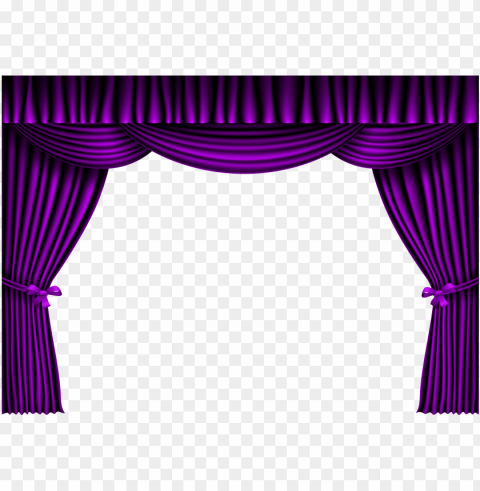 Raphic Free Library Drapes And Curtains Theatre Purple Isolated Design Element On PNG