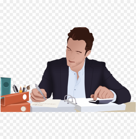 raphic free stock collection of working man in high - man in office clipart PNG files with no background bundle