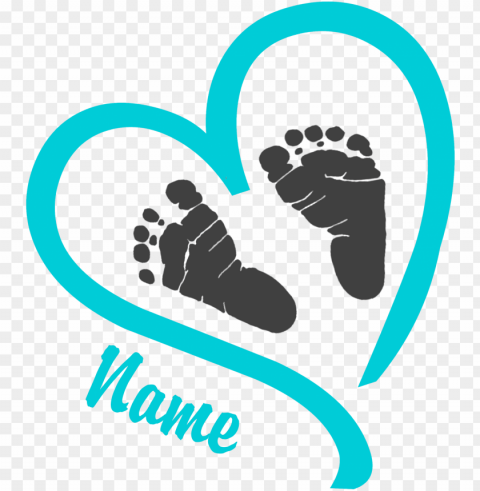 raphic freeuse baby feet heart clipart - baby feet in heart sv Free PNG download no background