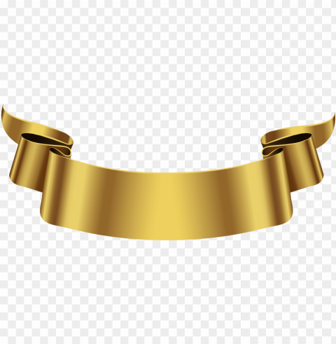 raphic transparent download collection of free golde - gold banner PNG cutout