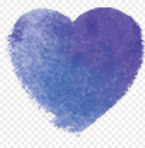 raphic transparent download colorful painted hearts - blue watercolor heart Clean Background Isolated PNG Graphic Detail
