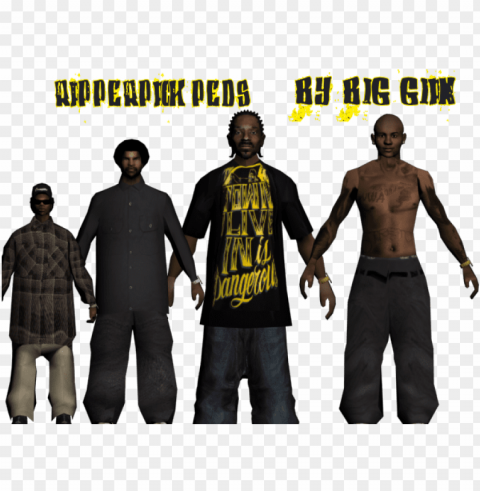 rapperpack peds - gta san andreas eazy PNG transparent pictures for editing