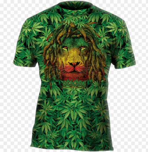 Rasta Lion Hightime Tee - Marijuana Door Mat Marijuana Weed Leaf Door Mats Cover Background-less PNGs