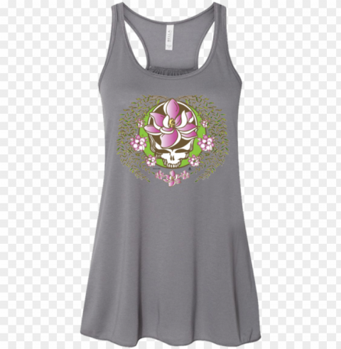 rateful dead sugar magnolia stealie women's flowy - bella canvas ladies' flowy racerback tank b8800 HighQuality PNG Isolated Illustration PNG transparent with Clear Background ID a348b53c