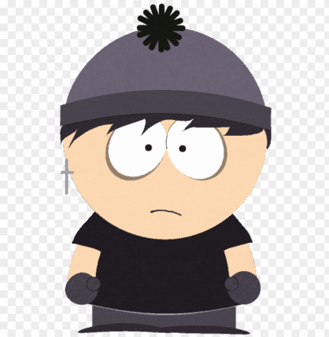 raven - goth stan south park PNG Graphic with Transparency Isolation
