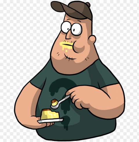 Ravity Falls Soos Eating By Nickjellyninja On - Drawi Isolated Item With Transparent Background PNG