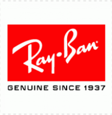 ray ban genuine logo vector free download Clean Background Isolated PNG Character