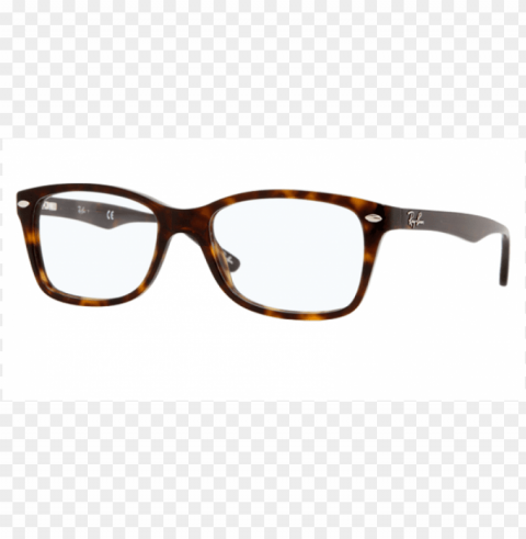 ray ban glasses rx5228 2012 - ray ban rx5228 eyeglasses 2012 dark havana Isolated Icon in Transparent PNG Format