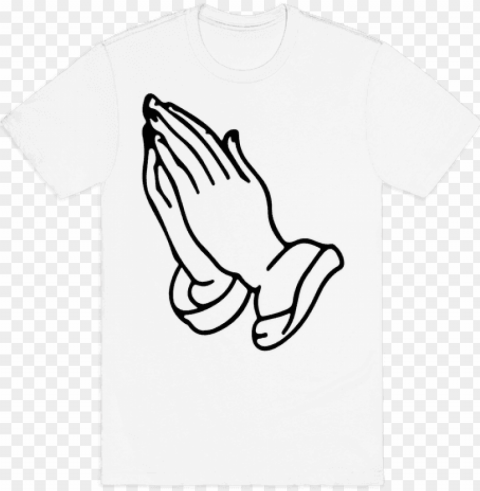 ray emoji mens t-shirt - praying hands Clear Background PNG Isolated Graphic PNG transparent with Clear Background ID 68c1b539