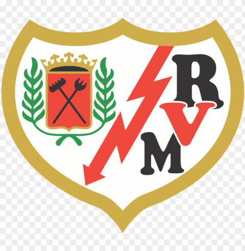 rayo vallecano logo - rayo vallecano emblem PNG graphics with transparent backdrop