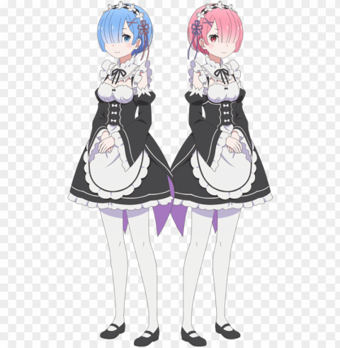 Re Zero Rem Y Ram PNG Photo Without Watermark