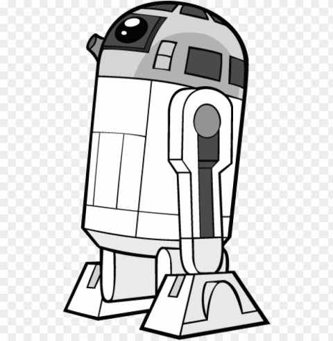 reactjs wordpress theme r2d2 - star wars easy coloring page PNG Image Isolated with Transparent Clarity