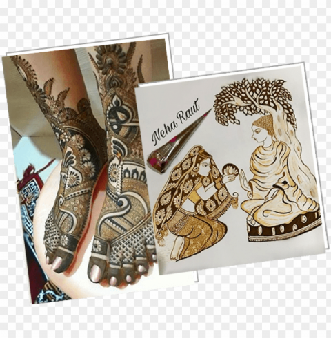 read more - neha raut mehndi desi Isolated Design Element in PNG Format