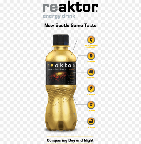 reaktor energy drink - photography PNG images transparent pack