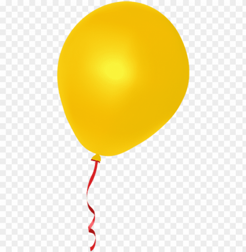real balloons - yellow balloon clip art Transparent Background Isolated PNG Design