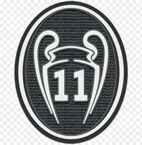 real madrid 11 champions league badge PNG Graphic with Isolated Clarity
