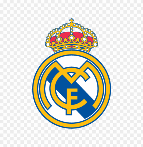 real madrid cf logo vector PNG Image with Clear Background Isolated