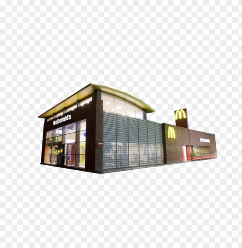 real mcdonald's restaurant Clear Background PNG Isolated Item