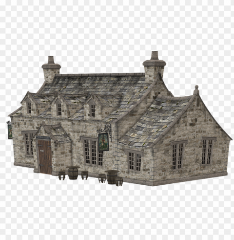 real old stone mansion house Clear Background PNG with Isolation PNG transparent with Clear Background ID 274fd439
