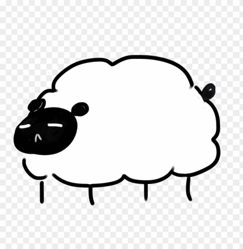real sheep Clean Background Isolated PNG Graphic Detail
