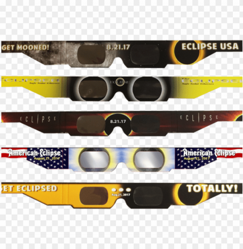real solar eclipse glasses PNG for use