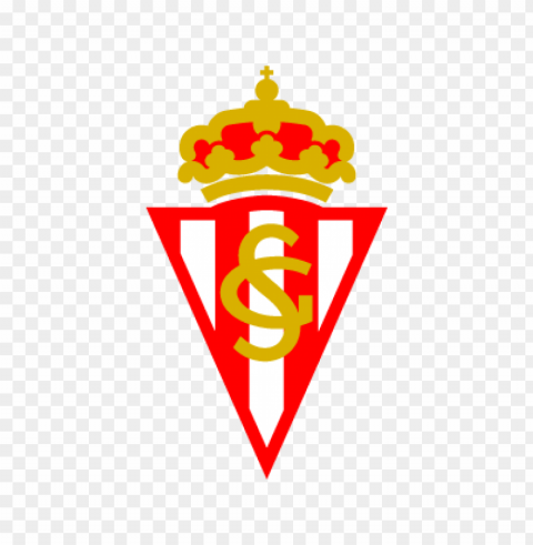 real sporting de gijon vector logo Isolated Design Element in HighQuality PNG