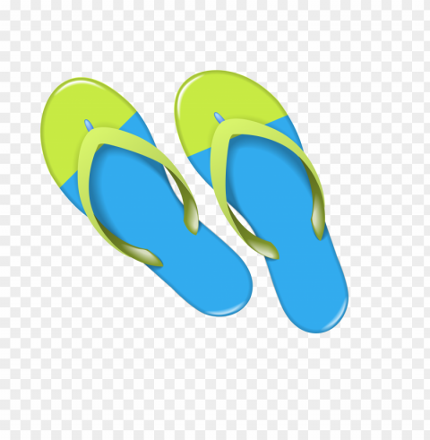 Realistic orange flip flops beach footwear slippers PNG transparent images for social media