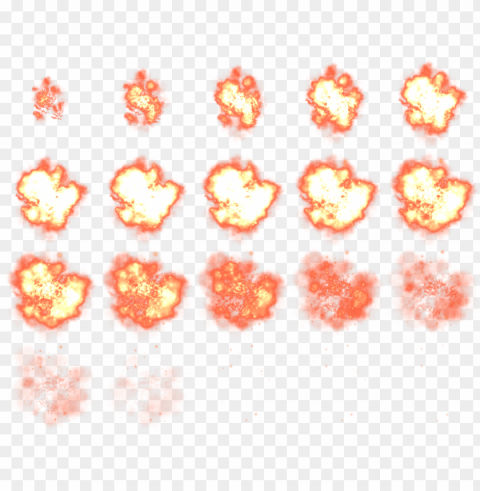 realistic fire explosion flame burn animation 2d Clear image PNG