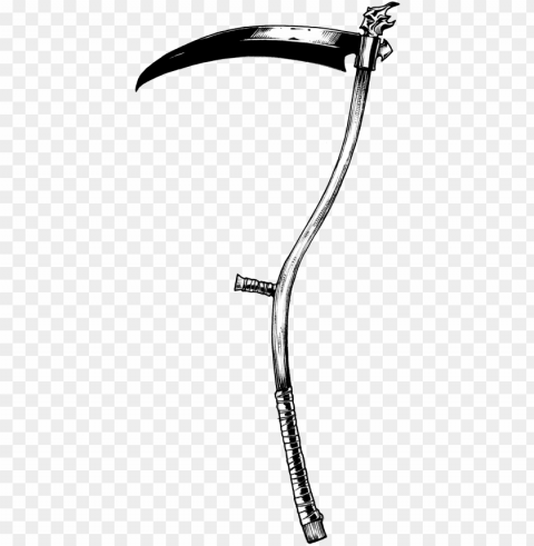 Reaper Scythe Clip Freeuse Download - Reaper Sickle PNG Graphic With Isolated Clarity