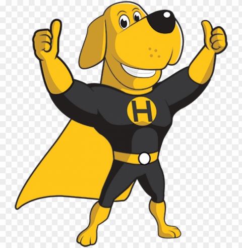 reason - cartoon dog thumbs u Isolated Item in Transparent PNG Format
