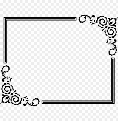 rectangle right triangle library aspect ratio - powerpoint border black and white PNG with no bg