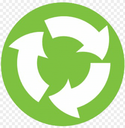 recycle-logo - signo de reciclaje circulo Isolated Character in Transparent PNG Format