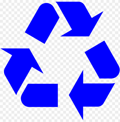 recycling symbol blue PNG images without BG