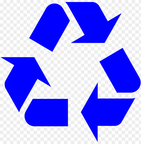 Recycling Symbol Blue PNG Images Without BG