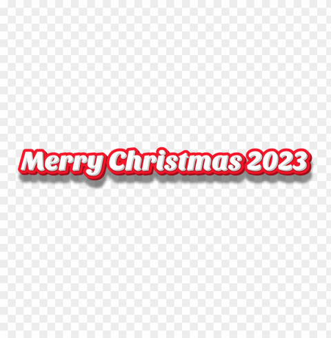 red 3d merry christmas 2023 PNG graphics with alpha transparency broad collection