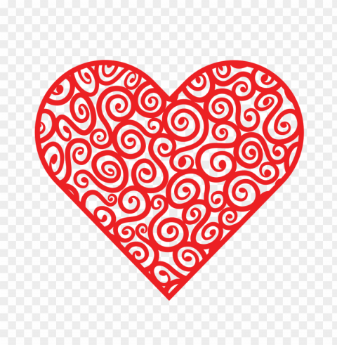 Red Aesthetic Love Heart Clear PNG Pictures Package