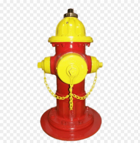 Red Yellow Fire Hydrant PNG With Transparency And Isolation